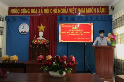 Liên đội đã Phát đông phong trào “Nuôi heo đất gửi yêu thương trong năm học 2021-2022.